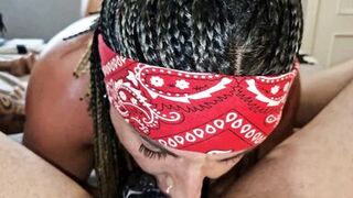 Danaxmuscles busts and deepthroats a big cock (Trailer)