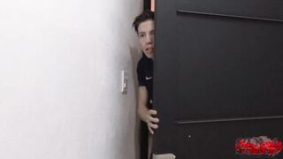 My step son's friend gave me a kick