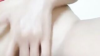 Cute Petite Asian Brunette Girl Masturbate