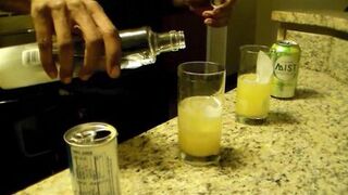 Tatted big booty girl sucks and fucks