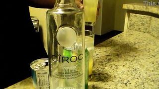 Tatted big booty girl sucks and fucks