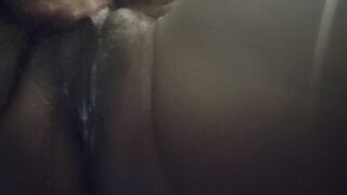 Phat creamy ebony pussy