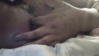 Phat creamy ebony pussy