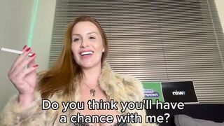 Maisa Pravo In Smoking, Spitting, Humiliation, Feet JOI, Subtitled