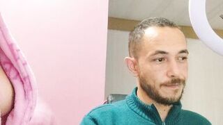 stepmother helps stepson study anatomy