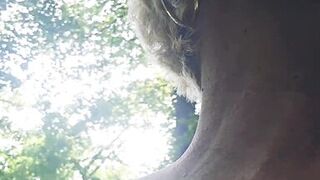 Mature Milf Looking for a stranger in the woods to suck and jerk him off thoroughly until he cums in my mouth