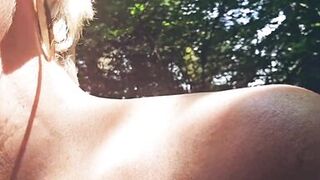 Mature Milf Looking for a stranger in the woods to suck and jerk him off thoroughly until he cums in my mouth