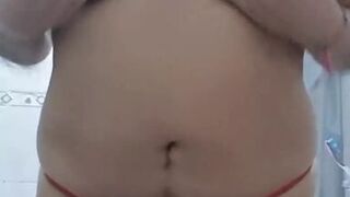 Masturbating my pussy with my toy in sexy lingerie - 1 image