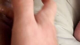 Wetwife tied up and teased 4 released to play with herself and cum