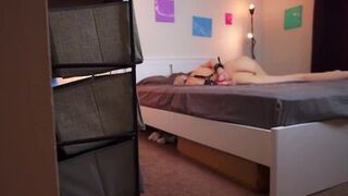 Tied up and horny! Untied her so she could orgasm! - 2 image