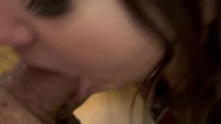 Let him cum in my mouth before Dinner