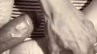 Feet, dick and ass. The hand that caresses is the same one that slaps