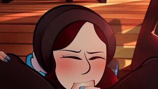 Milf and Librarian blowjob - animation