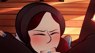 Milf and Librarian blowjob - animation