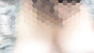 Sexy girl walks without panties and flashes her tits