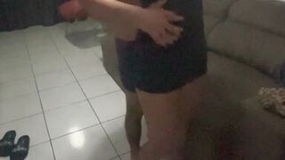 Cuckold Husband, Friends, and Football, Husband's Husband Fucked Me Without a Condom in Our Living Room