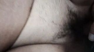 Hairy pussy enjoying