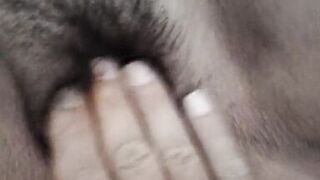 Hairy pussy enjoying