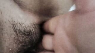 Hairy pussy enjoying