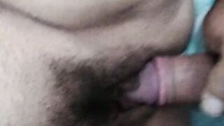 Hairy pussy enjoying