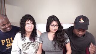 Casting Desperate Amateurs Crimson Hollee Misty Isabella having their tight pussies banged rough