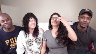 Casting Desperate Amateurs Crimson Hollee Misty Isabella having their tight pussies banged rough