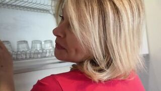 I Spread My MILF Neighbor in the Kitchen - 1 image