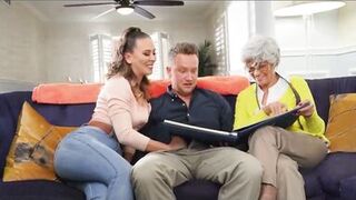 Sneaky Mom Gets Fucked Next To Grandma