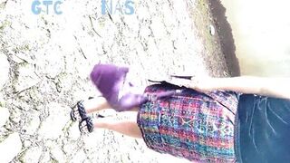 Guatemalan girl caught on the street, I invite her for some drinks and she ends up covered in my semen