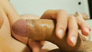 I Handjob Him Until He Gets Jets of Cum Out of His Cock! Who's Next?