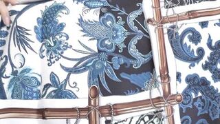 Designer Silk Headscarf Fashion Show Clip