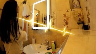 All Natural Big Tits Big Ass Hot Brunette Babe comes for a Fashion Lingerie Try on Shooting turns into a Porn Casting