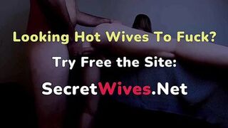 Take off your panties so you can have my whole cock inside your hot pussy, while your husband just films my big cock fucking his beloved hotwife