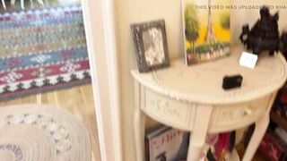 All Natural Big Tits Big Ass Hottest Brunette MILF Babe Fake Photoshoot Ends up with Cumming on Tits