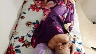 the morning for the stepson began with a blowjob and sex with his mother-in-law