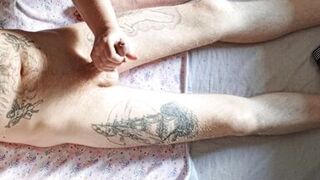 Helping hands jerk off my dick to the last drop of cum