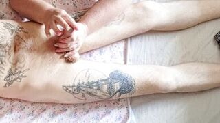 Helping hands jerk off my dick to the last drop of cum