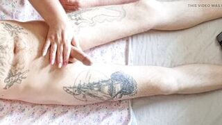 Helping hands jerk off my dick to the last drop of cum