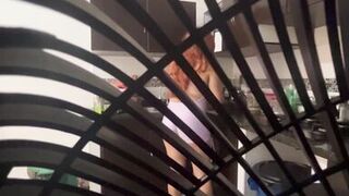 I HIDE TO SEE MY STEPMOM'S PERVERT WITH A HUGE ASS WHILE SHE MASTURBATES STANDING IN THE KITCHEN - 2 image