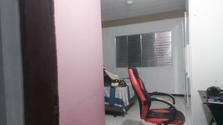 Stepson catches stepmother masturbating her ass