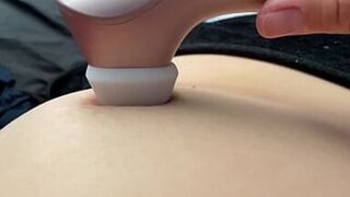 Milf playing with tits