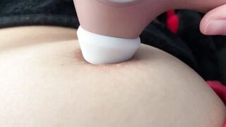 Milf playing with tits