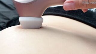 Milf playing with tits