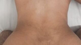Stepmother big ass doggy style fuck and stepsister tight hairy pussy fuck hard core enjoying stepbrother Dick creampie shot - 6 image