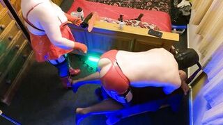 5 Days of Pegging - Day 1: Mistress Stretched His Ass, Pegged and Farted in His Face