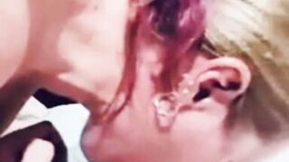 Stepmom and stepson shard holiday hotel room