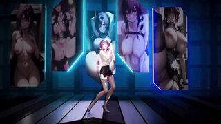 XXX Gameplay - Sexy Teen Striptease And Dancing Naked - Hentai Game