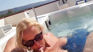 Mature Amateur Wife Selena Enjoys Outdoor Blowjob