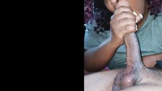 Getting my dick sucked in the driveway