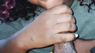 Getting my dick sucked in the driveway